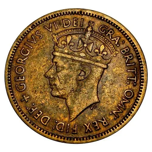 1 шиллинг 1951, H, знак монетного двора: "H" - Хитон, Бирмингем [Британская Западная Африка]