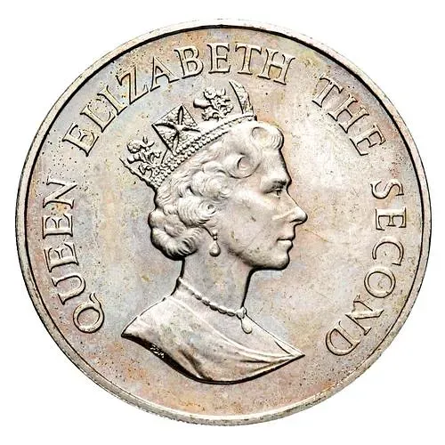 50 пенсов 1993, 40 лет коронации Королевы Елизаветы II [Фолклендские острова]