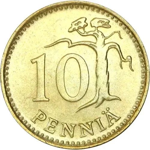 10 пенни 1981, К [Финляндия]
