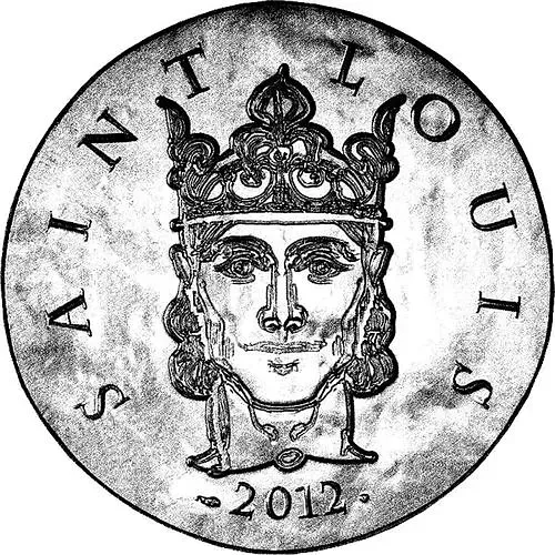 10 евро 2012, 1500 лет истории Франции - Людовик IX Святой (1226-1270) [Франция]