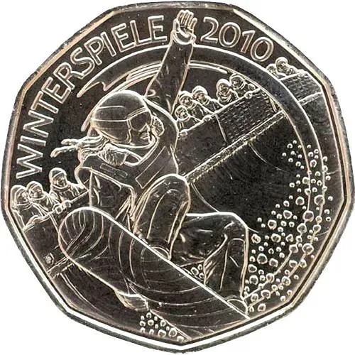 5 евро 2010, XXI зимние Олимпийские Игры - Сноуборд [Австрия]