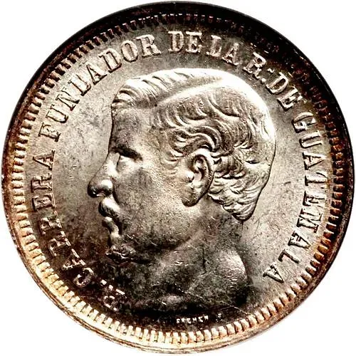 2 реала 1866-1869 [Гватемала]