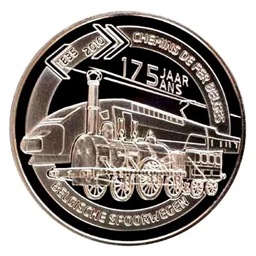 5 евро 2010, 175 лет бельгийским железным дорогам [Бельгия]