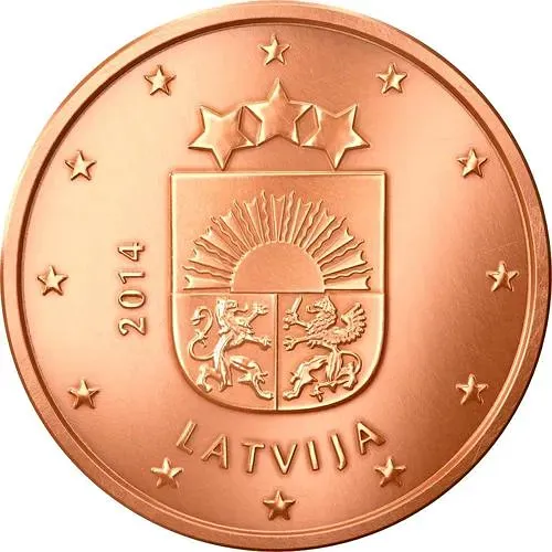 1 евроцент 2014-2019 [Латвия]