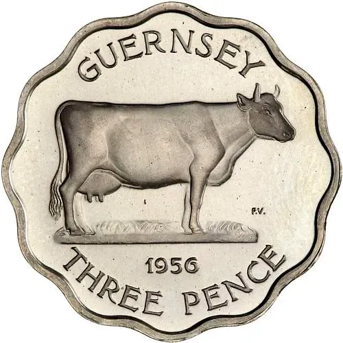 3 пенса 1956 [Гернси]