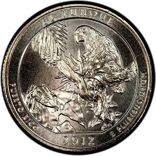 25 Cents 2012, P, El Yunque National Forest [USA]