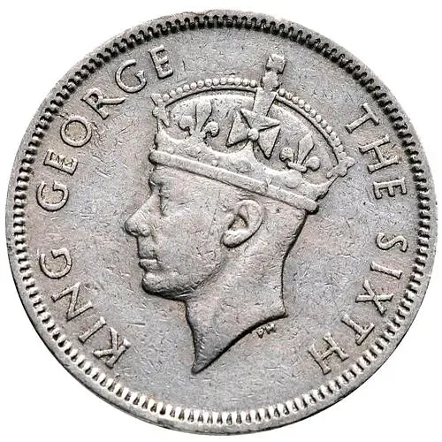 ½ рупии 1950-1951 [Маврикий]