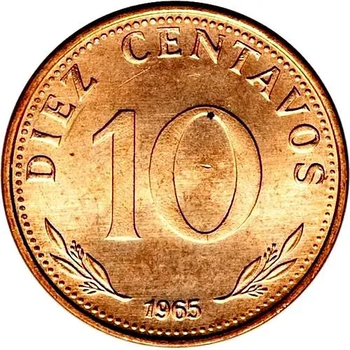 10 сентаво 1965 [Боливия]