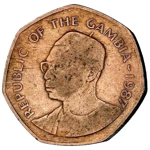 1 даласи 1987 [Гамбия]