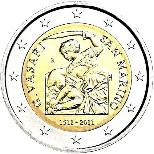 2 евро 2011, 500 лет со дня рождения Джорджо Вазари [Сан-Марино]