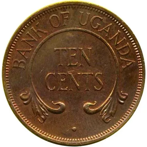 10 центов 1970 [Уганда]