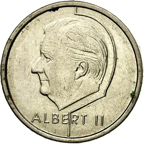 1 франк 1998, надпись на французском - "BELGIQUE" [Бельгия]