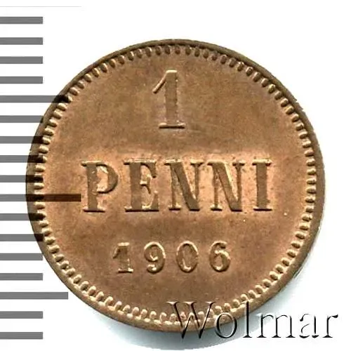 1 пенни 1906