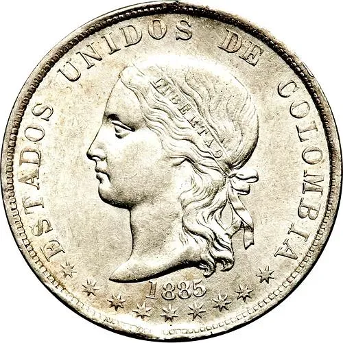 5 десимо 1877-1886 [Колумбия]