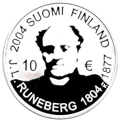 10 евро 2004, 200 лет со дня рождения Йохана Людвига Рунеберга [Финляндия]