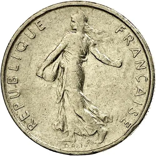 1/2 франка 1967 [Франция]