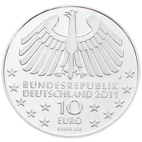 10 евро 2011, 100 лет туннелю в Гамбурге под Эльбой [Германия]