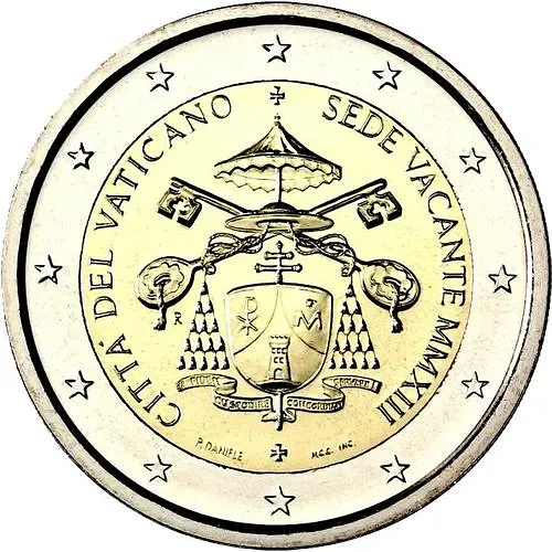 2 евро 2013, Вакантный престол [Ватикан]