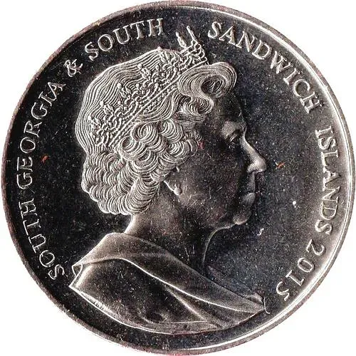 2 фунта 2015, 30 лет гербу [Южная Георгия и Южные Сандвичевы Острова]