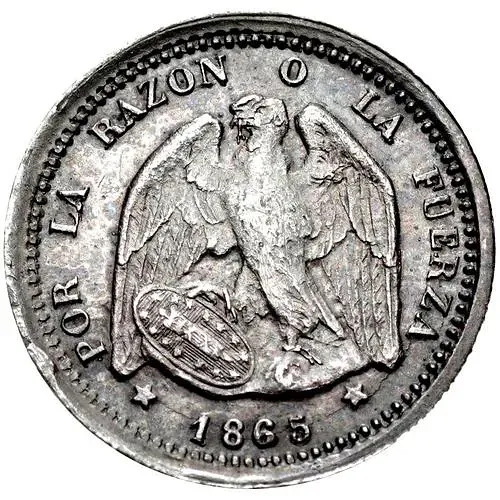 ½ десимо 1865-1866 [Чили]