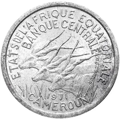 1 франк 1971 [Экваториальные Африканские Штаты]