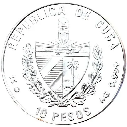 10 песо 1997, 150 лет предприятию "Гамбург — Америка Лайн" [Куба]