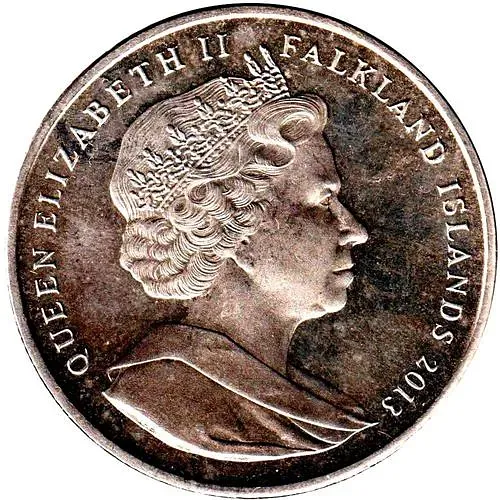 1 крона 2013, 60 лет коронации Королевы Елизаветы II [Фолклендские острова]