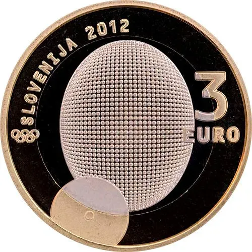 3 евро 2012, 100 лет первой олимпийской медали Словении [Словения]
