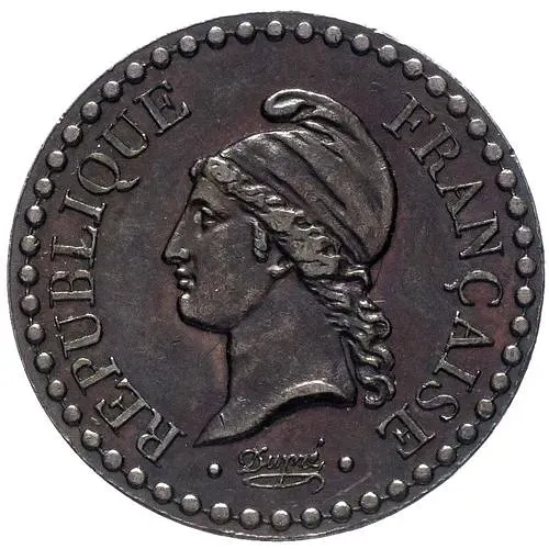 1 сантим 1848 [Франция]