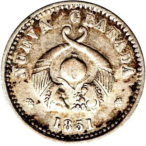 1 реал 1851-1853 [Колумбия]