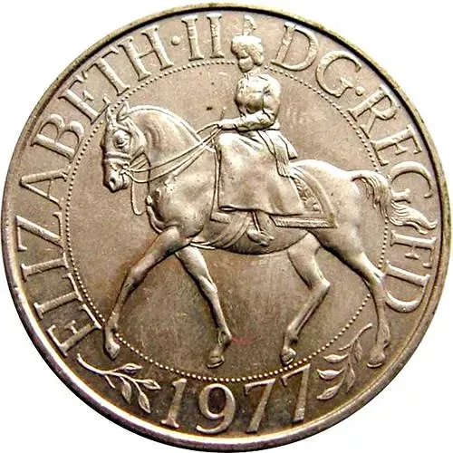 25 пенсов 1977, Cеребряный юбилей царствования Елизаветы II [Великобритания]