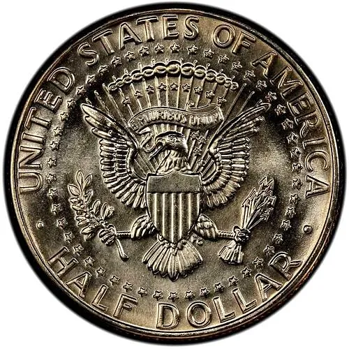 50 центов 1988, D, знак монетного двора "D" - Денвер [США]