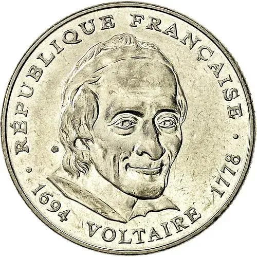 5 франков 1994, 300 лет со дня рождения Вольтера [Франция]