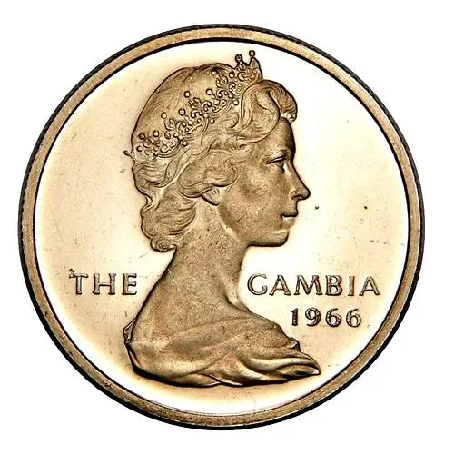6 пенсов 1966 [Гамбия]