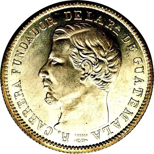 4 реала 1867-1868 [Гватемала]