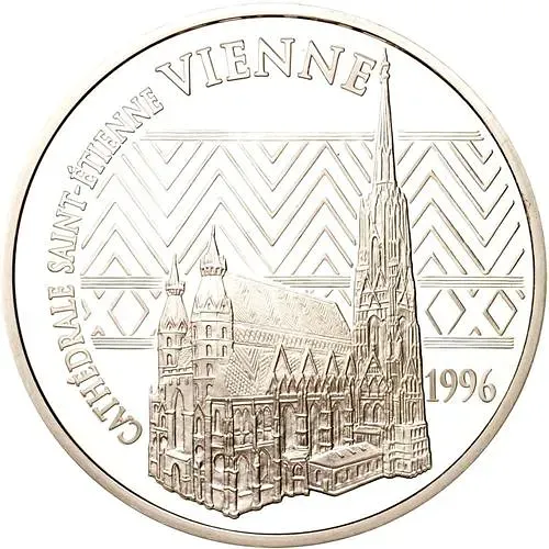 100 франков 1996, Памятники архитектуры - Собор Святого Стефана, Вена [Франция]