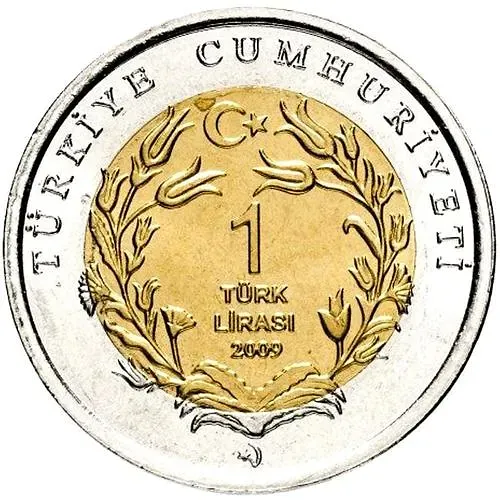 1 лира 2009, слон [Турция]