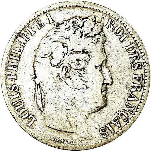 5 франков 1831, Новый тип: с венком [Франция]