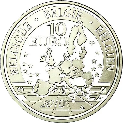 10 евро 2010, 100 лет Королевскому музею Центральной Африки в Тервюрене [Бельгия]