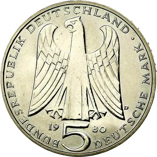 5 марок 1980, Фогельвейде [Германия / ФРГ]
