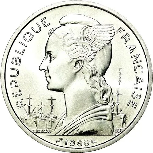 5 франков 1968 [Джибути / Французская территория афар и исса]