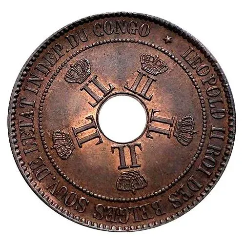 10 сантимов 1889 [Демократическая Республика Конго / Свободное государство Конго]