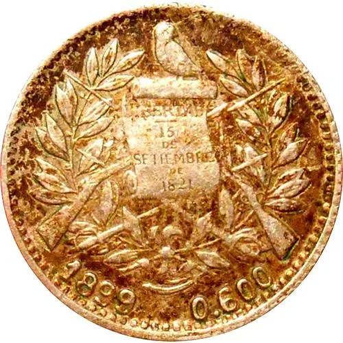 ½ реала 1899 [Гватемала]
