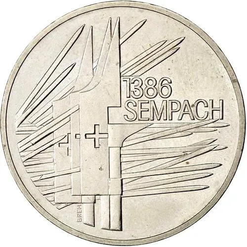 5 франков 1986, 500 лет битве при Земпахе [Швейцария]