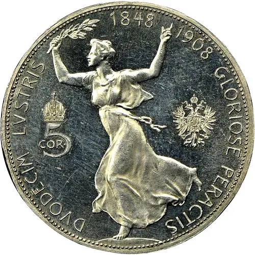 5 крон 1908, Франц Иосиф [Австрия / Австро-Венгрия]