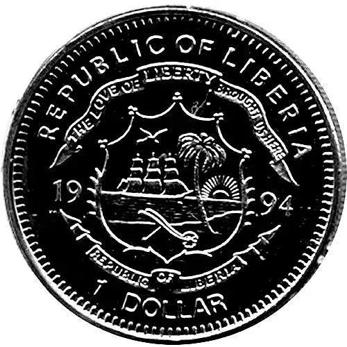 1 доллар 1994, Нельсон Мандела [Либерия]
