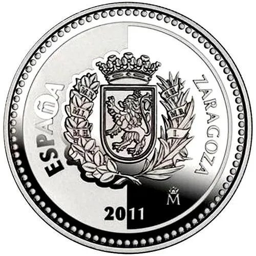 5 евро 2011, Столицы провинций и автономных городов - Сарагоса [Испания]