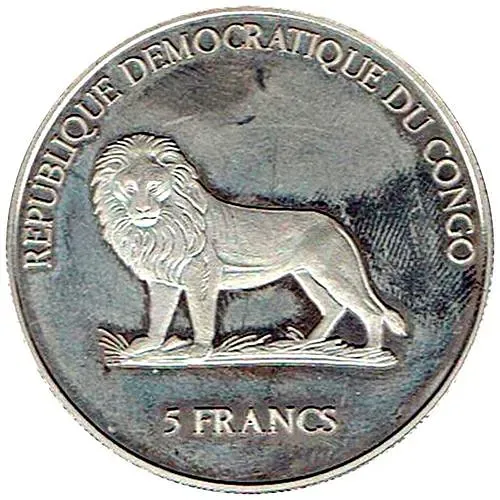 5 франков 2000, Панамский канал [Демократическая Республика Конго]