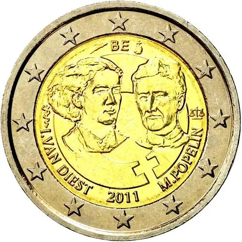 2 евро 2011, 100 лет Международному женскому дню [Бельгия]