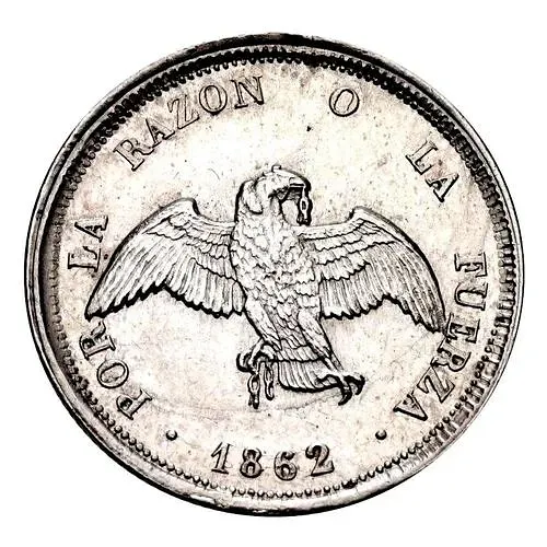 ½ десимо 1860-1862 [Чили]